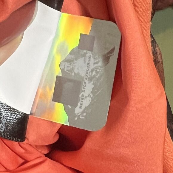 The North Face Jacket Womens 2XL Coral Black Relaxed Fit Puffer Zip NF0A7WU8 - Picture 7 of 13